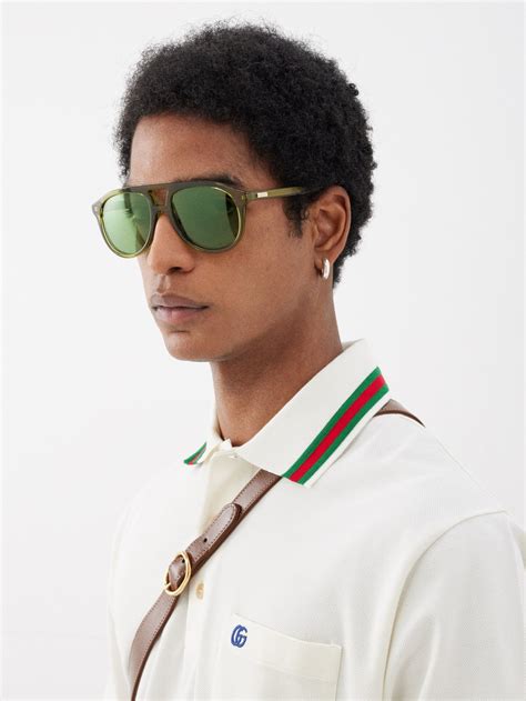 gucci aviator bergamo|Gucci Aviator Sunglasses .